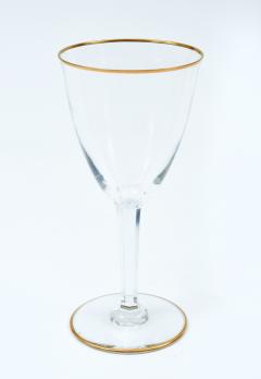Vintage Baccarat Crystal Red Wine Water Glassware Service for Twelve People - 946398