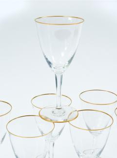 Vintage Baccarat Crystal Red Wine Water Glassware Service for Twelve People - 946399