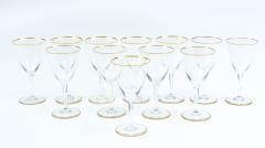 Vintage Baccarat Crystal Red Wine Water Glassware Service for Twelve People - 946400