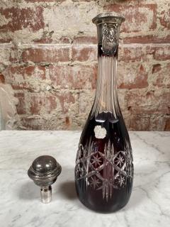 Vintage Beautiful Italian Mid Century Glass Bottle 1970s - 2073255