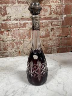 Vintage Beautiful Italian Mid Century Glass Bottle 1970s - 2073261