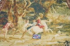 Vintage Belgium Pictorial Tapestry 75 x 77 - 4241307