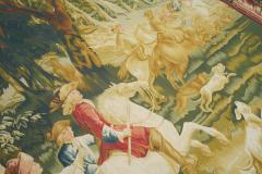 Vintage Belgium Pictorial Tapestry 75 x 77 - 4241308