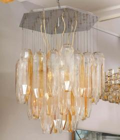 Vintage Bi Color Murano Glass Chandelier - 1832334