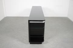 Vintage Black Mid Century Modern Credenza - 2895556