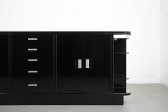 Vintage Black Mid Century Modern Credenza - 2895559