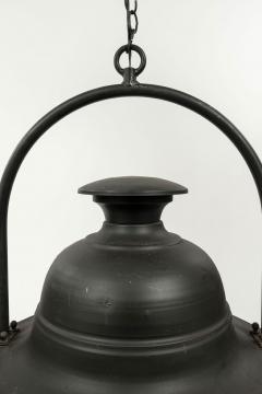 Vintage Black Painted Hexagonal Street Lantern - 2299181