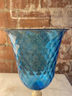 Vintage Blue Italian Handcrafted Chalice 1970s - 2334413