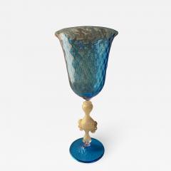 Vintage Blue Italian Handcrafted Chalice 1970s - 2336755