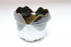 Vintage Blue and Green Studio Pottery Square Planter by Deanna Nichols - 4453077