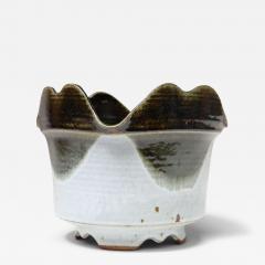 Vintage Blue and Green Studio Pottery Square Planter by Deanna Nichols - 4454578