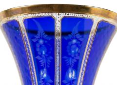 Vintage Bohemian Handmade Gilt Glass Vase - 3035655