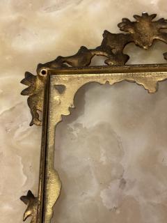 Vintage Brass Baroque Hinged Double Picture Frame - 3465179