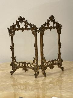 Vintage Brass Baroque Hinged Double Picture Frame - 3465180