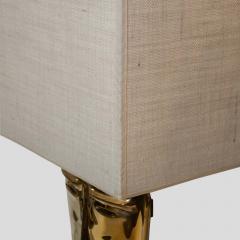 Vintage Brass Face Sculpture Table Lamps - 3593858