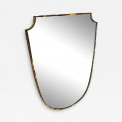 Vintage Brass Italian Sculptural Wall Mirror 1960s - 3056780