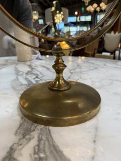 Vintage Brass Oval Vanity Mirror with Swivel Stand - 4594110