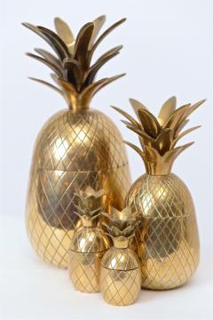 Vintage Brass Pineapples c 1960 - 1101664