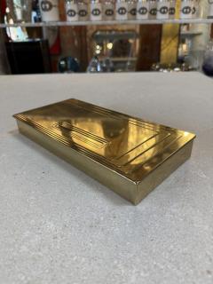 Vintage Brass Rectangular Lidded Box - 4557162