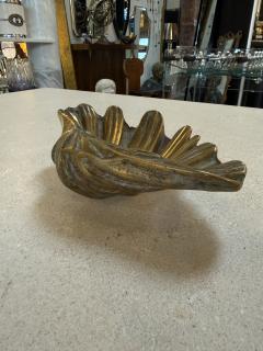 Vintage Brass Shell Dish Scallop Shell Catchall Bowl - 4557193