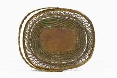 Vintage Brass Wire Mesh Basket - 4684948