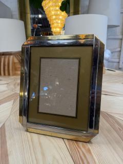 Vintage Brass and Chrome Picture Frame - 4802266