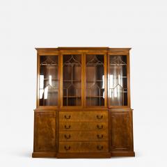 Vintage Burlwood Hutch China Cabinet - 548129