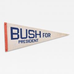 Vintage Bush For President Campaign Pennant - 3661197