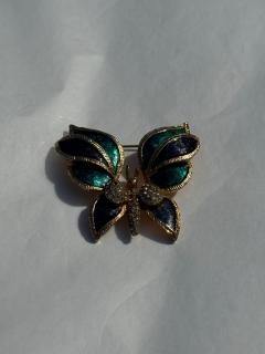 Vintage Butterfly Brooch - 4088699