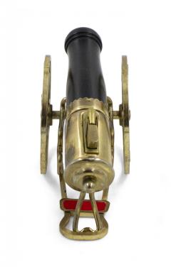 Vintage Cannon Shaped Iron and Brass Table Lighter - 4195540