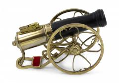 Vintage Cannon Shaped Iron and Brass Table Lighter - 4195542