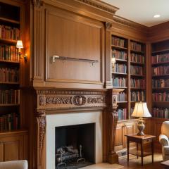 Vintage Carved Hardwood Sterling Silver Overlaid Cane Walking Stick - 4502826