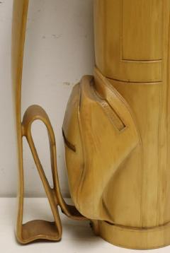 Vintage Carved Wood Decorative Golf Bag - 1306847