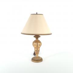 Vintage Carved and Painted Italian Finial Now Lamp circa 1960 - 4141760