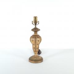 Vintage Carved and Painted Italian Finial Now Lamp circa 1960 - 4141762