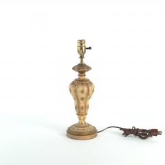 Vintage Carved and Painted Italian Finial Now Lamp circa 1960 - 4141764