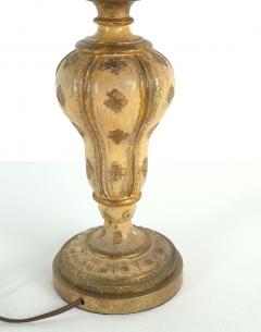 Vintage Carved and Painted Italian Finial Now Lamp circa 1960 - 4141767