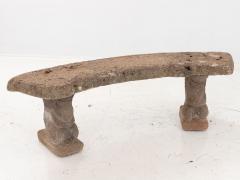 Vintage Cast Stone Garden Bench with Squirrel Supports English - 2548022