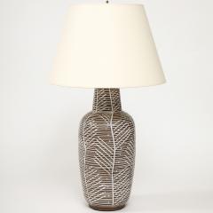 Vintage Ceramic Lamp with Vellum Shade - 3678535