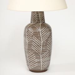 Vintage Ceramic Lamp with Vellum Shade - 3678538