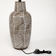 Vintage Ceramic Lamp with Vellum Shade - 3678540