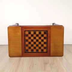Vintage Chess Backgammon Gaming Table U S A circa 1970 - 3630431