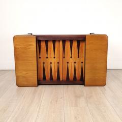 Vintage Chess Backgammon Gaming Table U S A circa 1970 - 3630432
