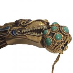 Vintage Chineese Silver Dragon Bracelet - 3492164