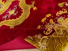Vintage Chinese Dragon Art Deco Room Size Carpet - 4780719
