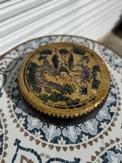 Vintage Chinese Hand Painted Drum - 4406896
