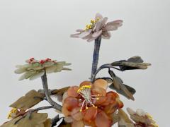Vintage Chinese Jade Quartz Bonsai Tree Sculpture - 3450525
