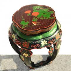 Vintage Chinese Lacquered Chinoiserie Side Table - 3651567