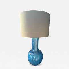 Vintage Chinese lamp in turquoise blue - 4196596