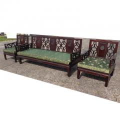 Vintage Chinoiserie Ming Style Rosewood Sofa - 2700252
